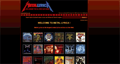 Desktop Screenshot of metallyrica.com